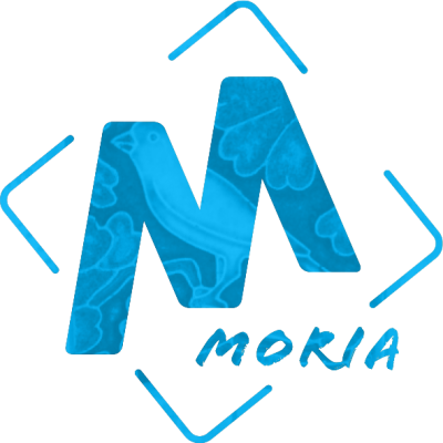 Moria logo blauw