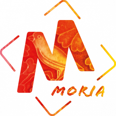 Moria logo vogel oranje Moria logo vogel oranje